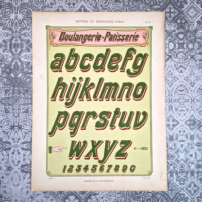 alphabet boulangerie patisserie vial