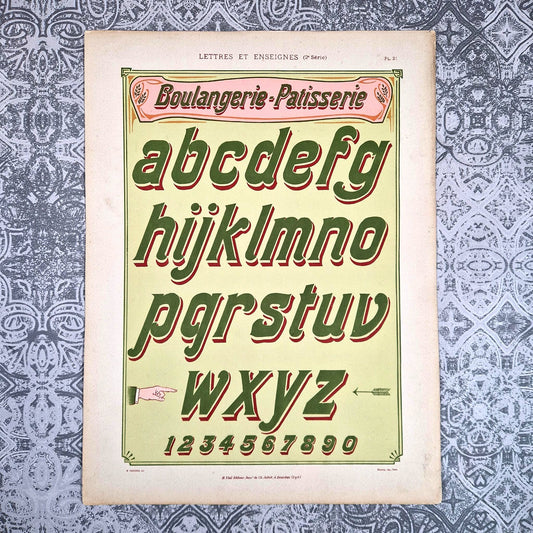 alphabet boulangerie patisserie vial