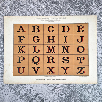 alphabet boule typographie ancienne