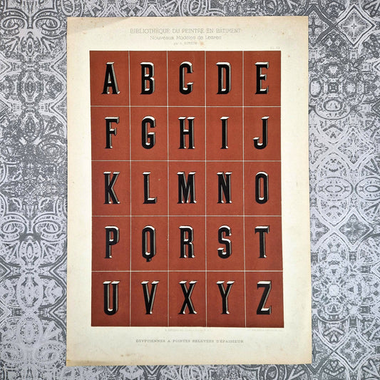 alphabet egyptien typographie ancienne