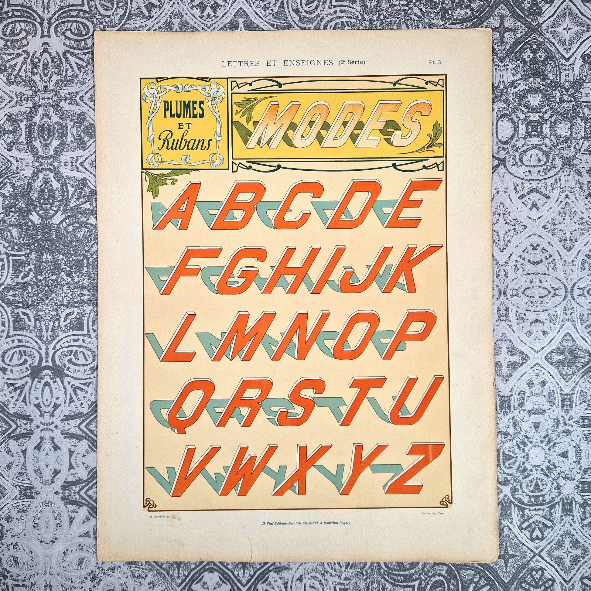 alphabet modes lettres anciennes