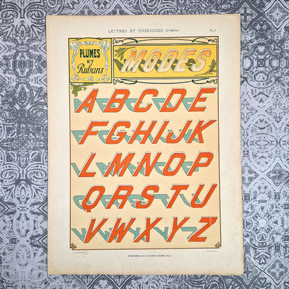 alphabet modes lettres anciennes