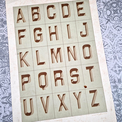 alphabet ombre grave decoration botzum