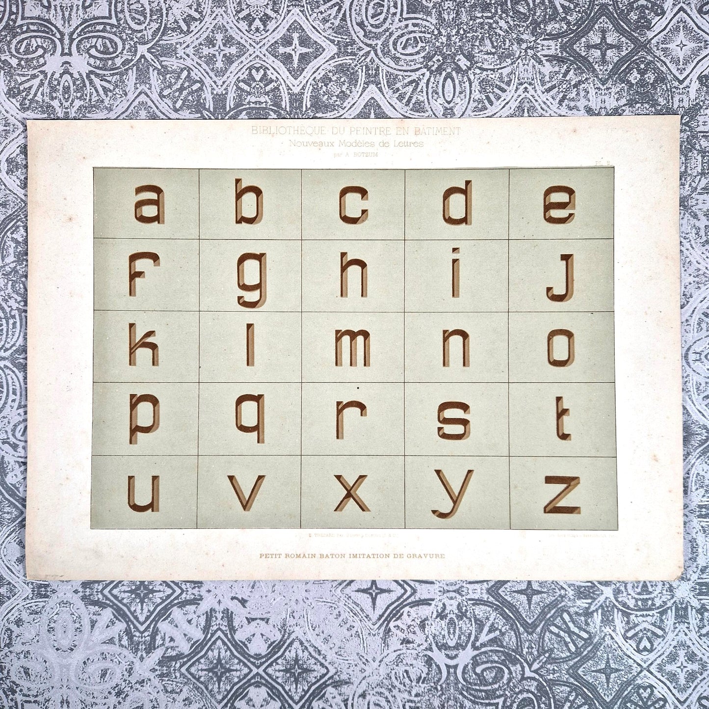 alphabet petit romain batons botzum