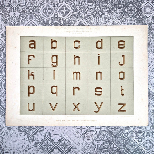 alphabet petit romain batons botzum