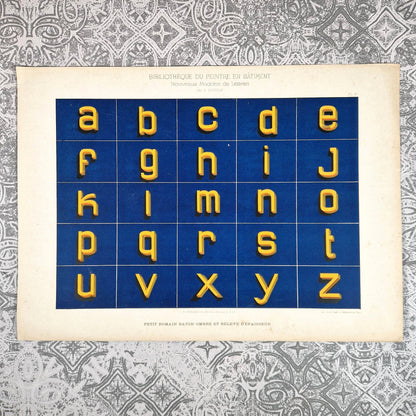 alphabet romain baton ombre 1900