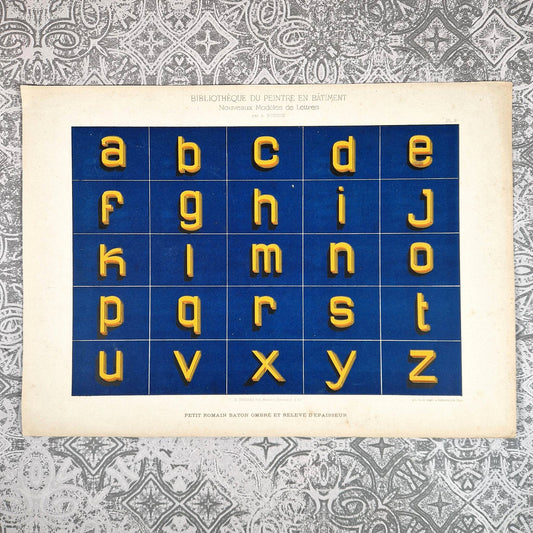 alphabet romain baton ombre 1900