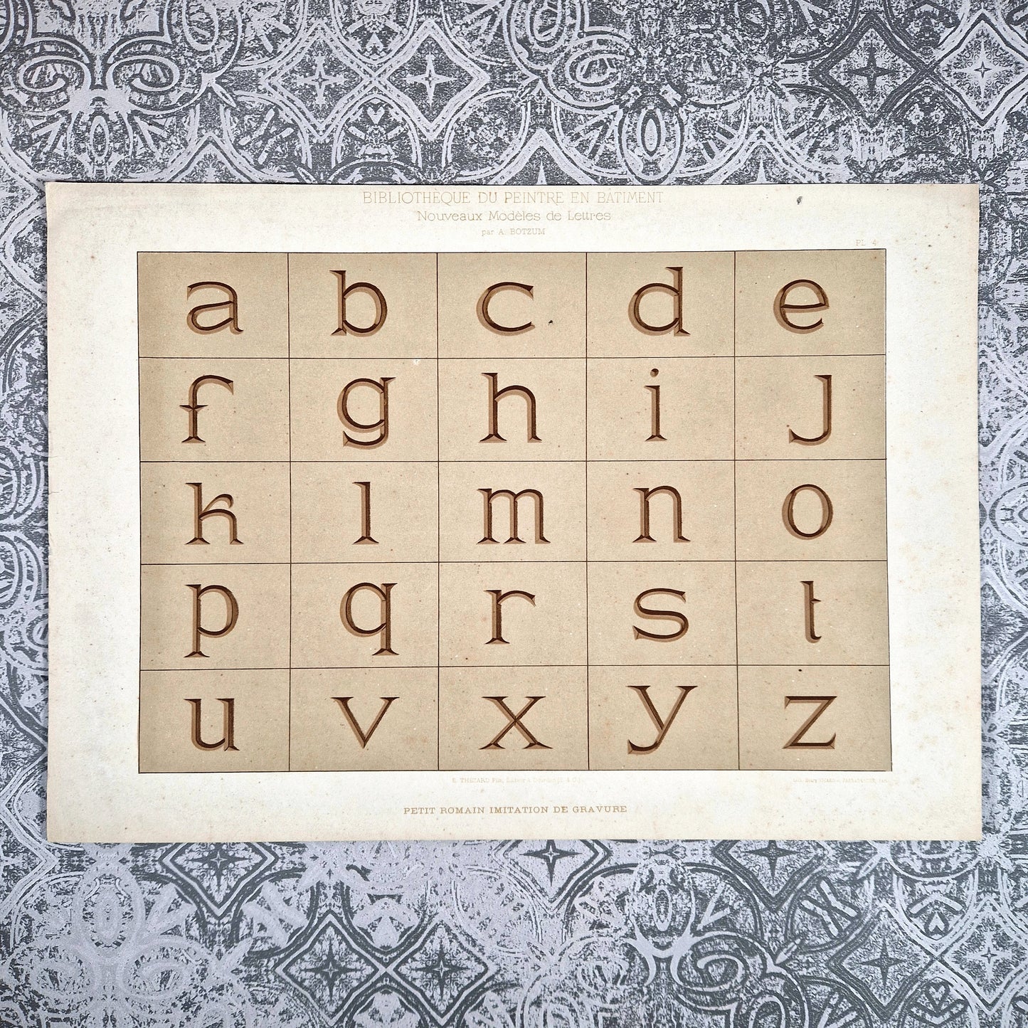 alphabet romain grave typographie botzum