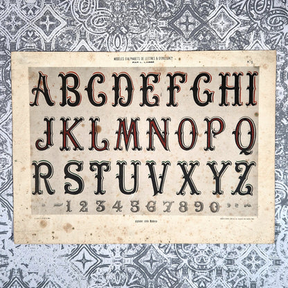 alphabet style moderne labbe typographie ancienne