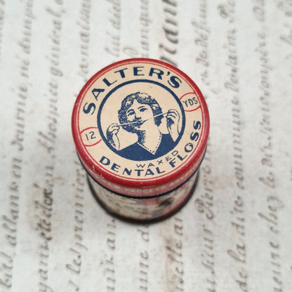 Mini boîte fil dentaire « Salter’s Dental Floss » - USA, Vers 1910