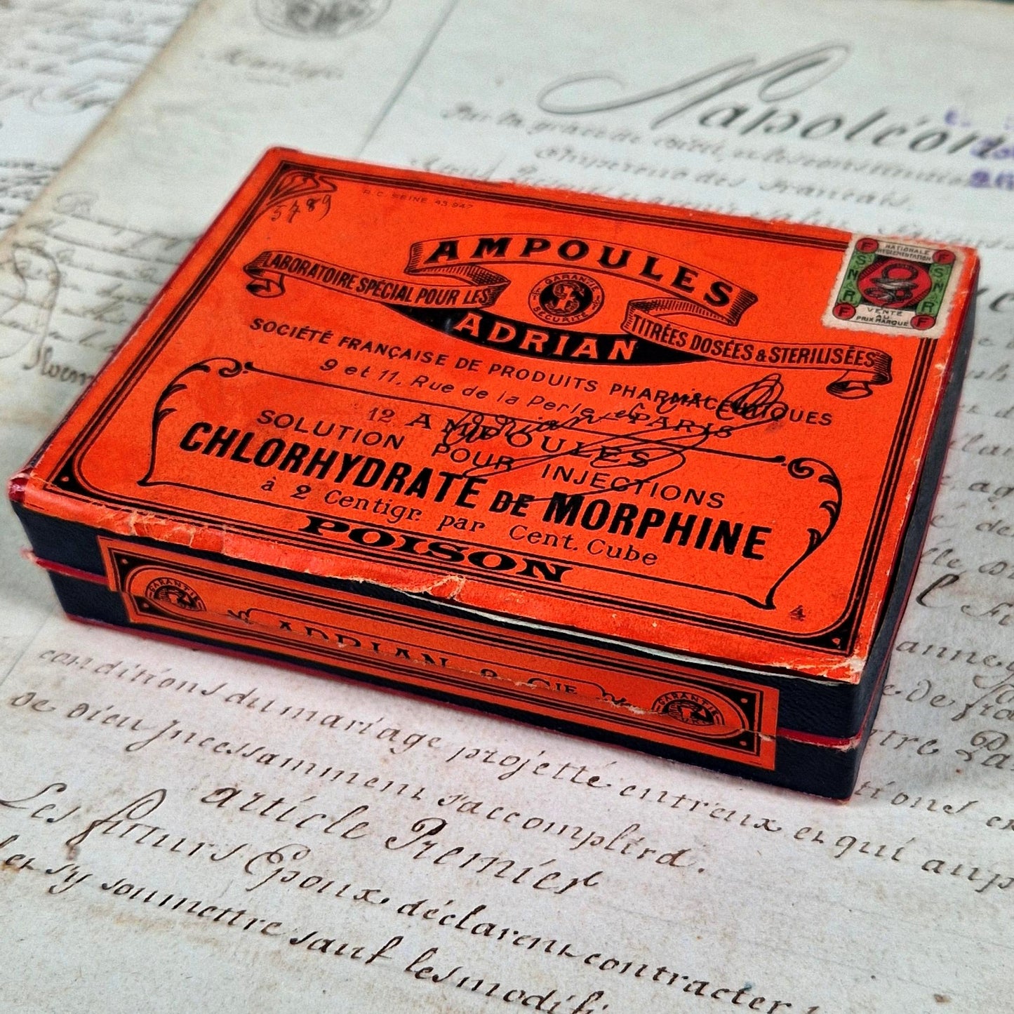 ampoules morphine adrian paris poison