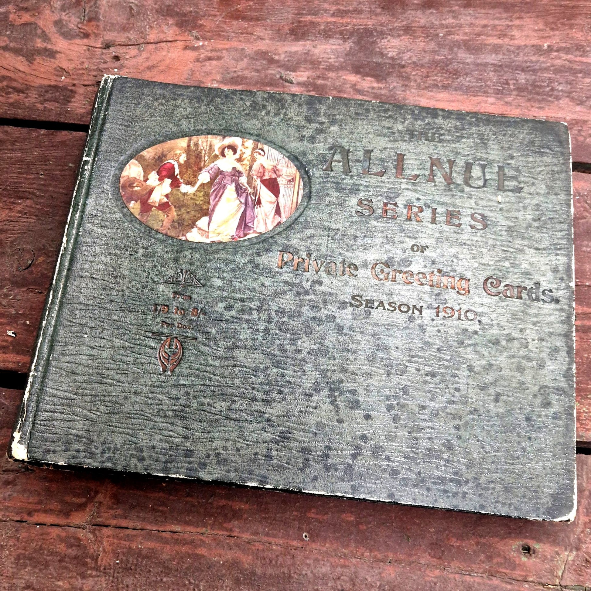 ancien Album specimen de cartes de voeux