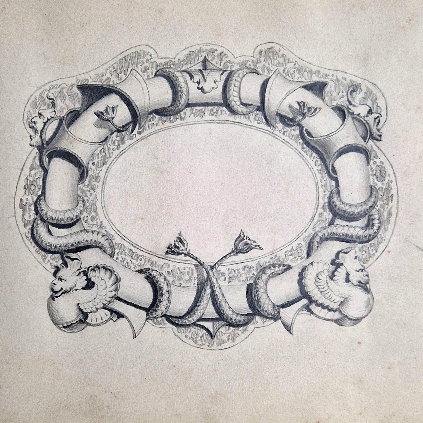 ancien album de monogrammes et ornements