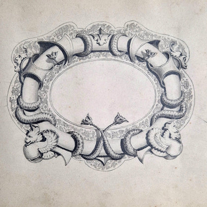 ancien album de monogrammes et ornements