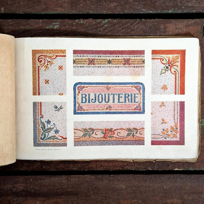 ancien album mosaiques art deco belgique