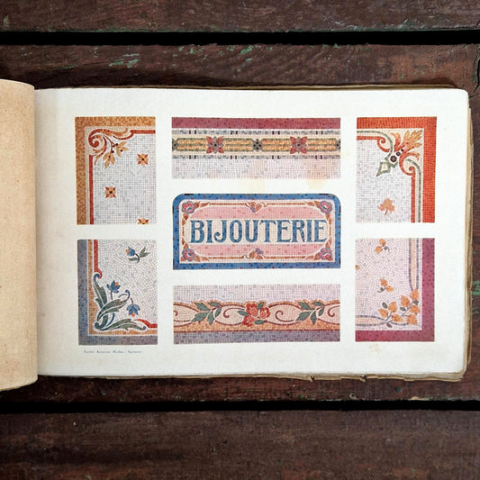 ancien album mosaiques art deco belgique