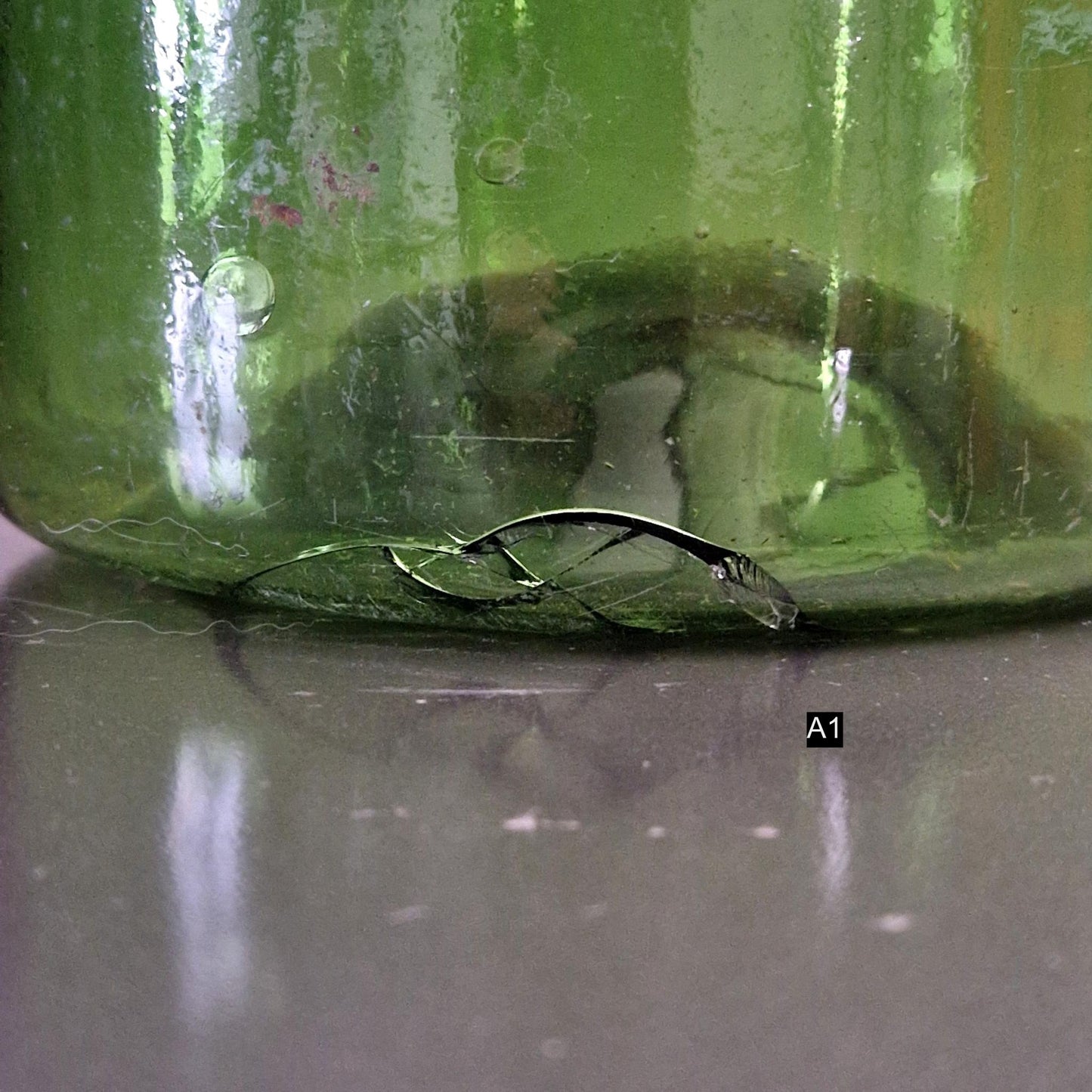 ancien bocal decoratif verre francais