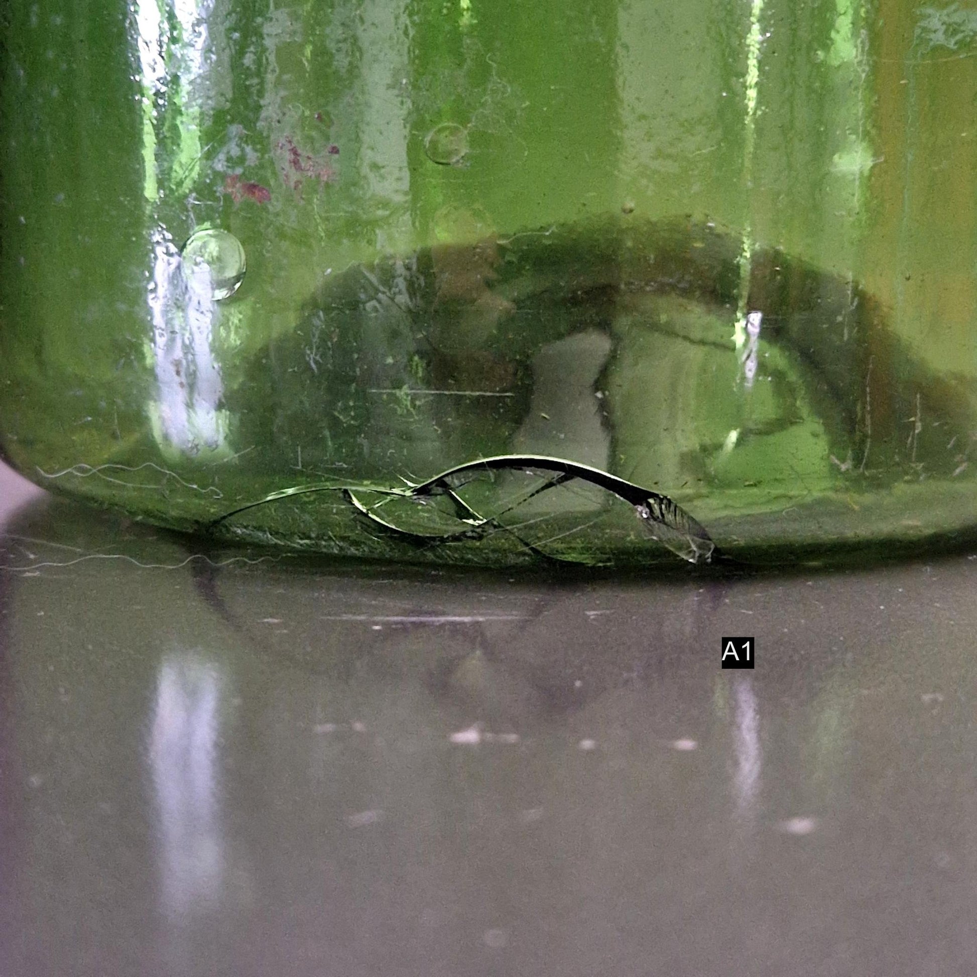 ancien bocal decoratif verre francais