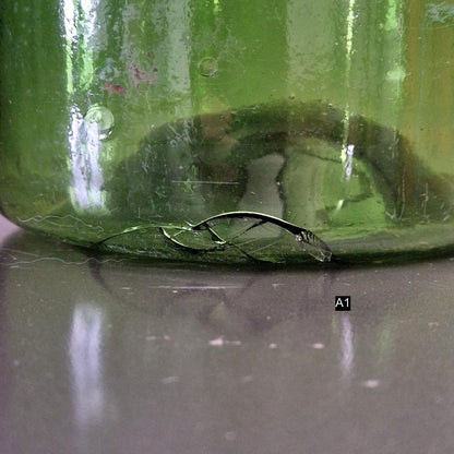 ancien bocal decoratif verre francais