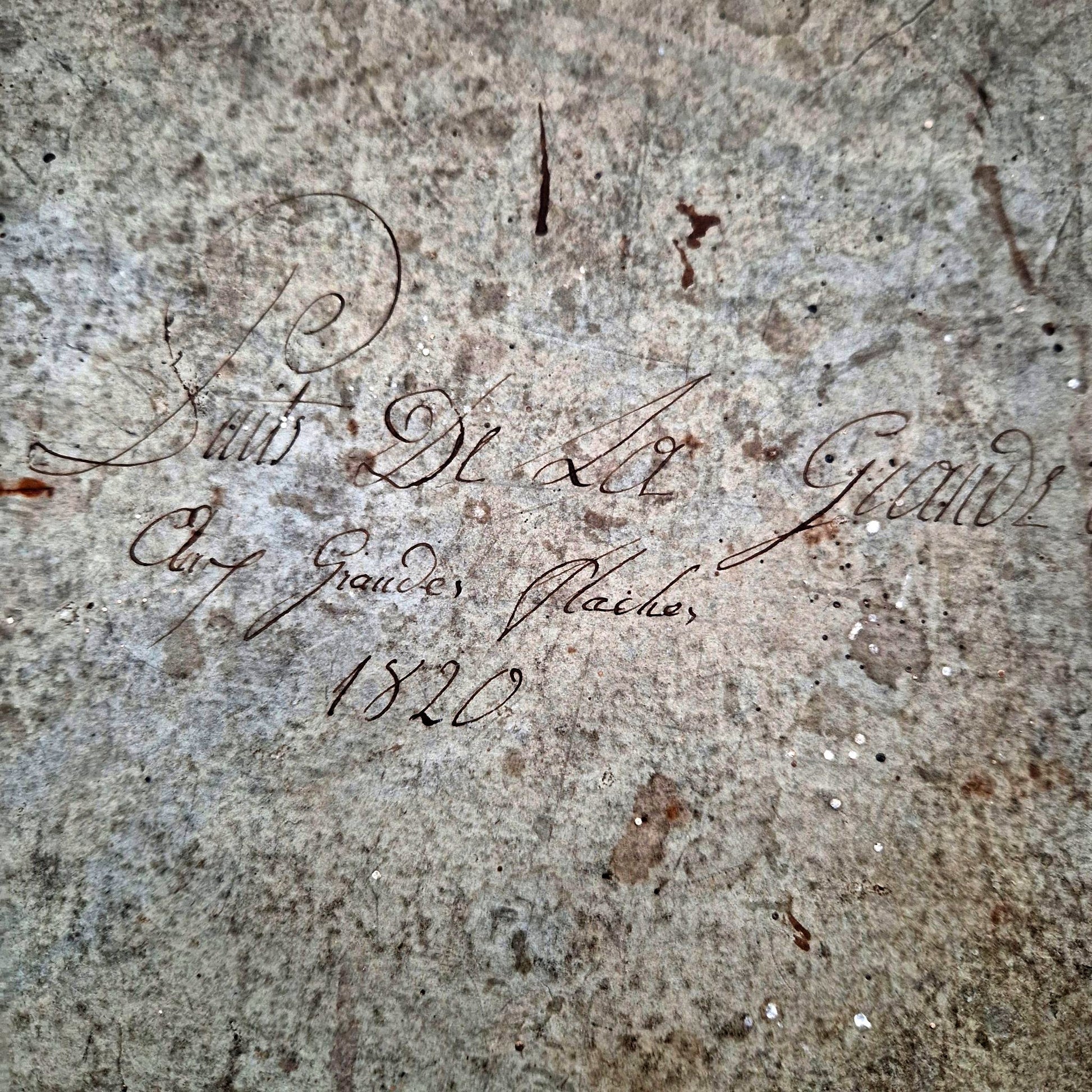 ancien cahier de puits charbonnier, charbon 1820