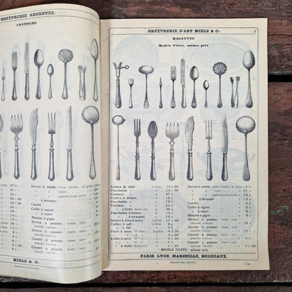 ancien catalogue argenterie francaise