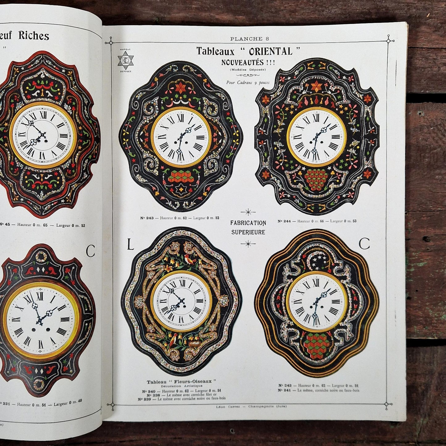 ancien catalogue barometres horloges