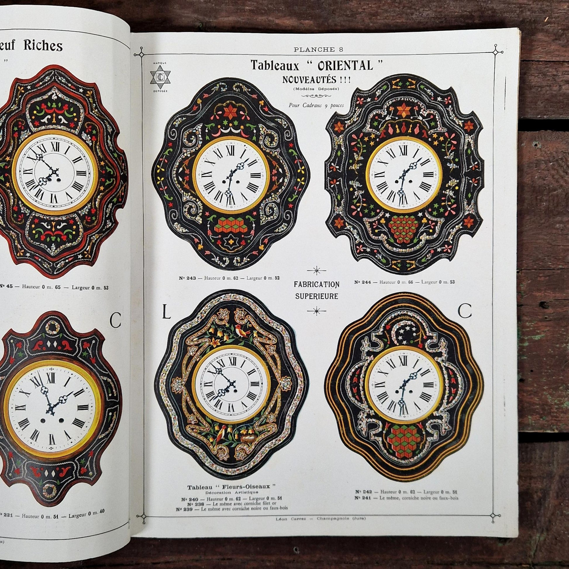 ancien catalogue barometres horloges