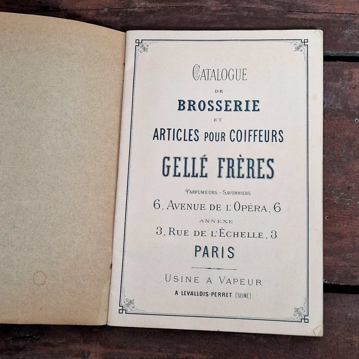 ancien catalogue brosserie gellé frères