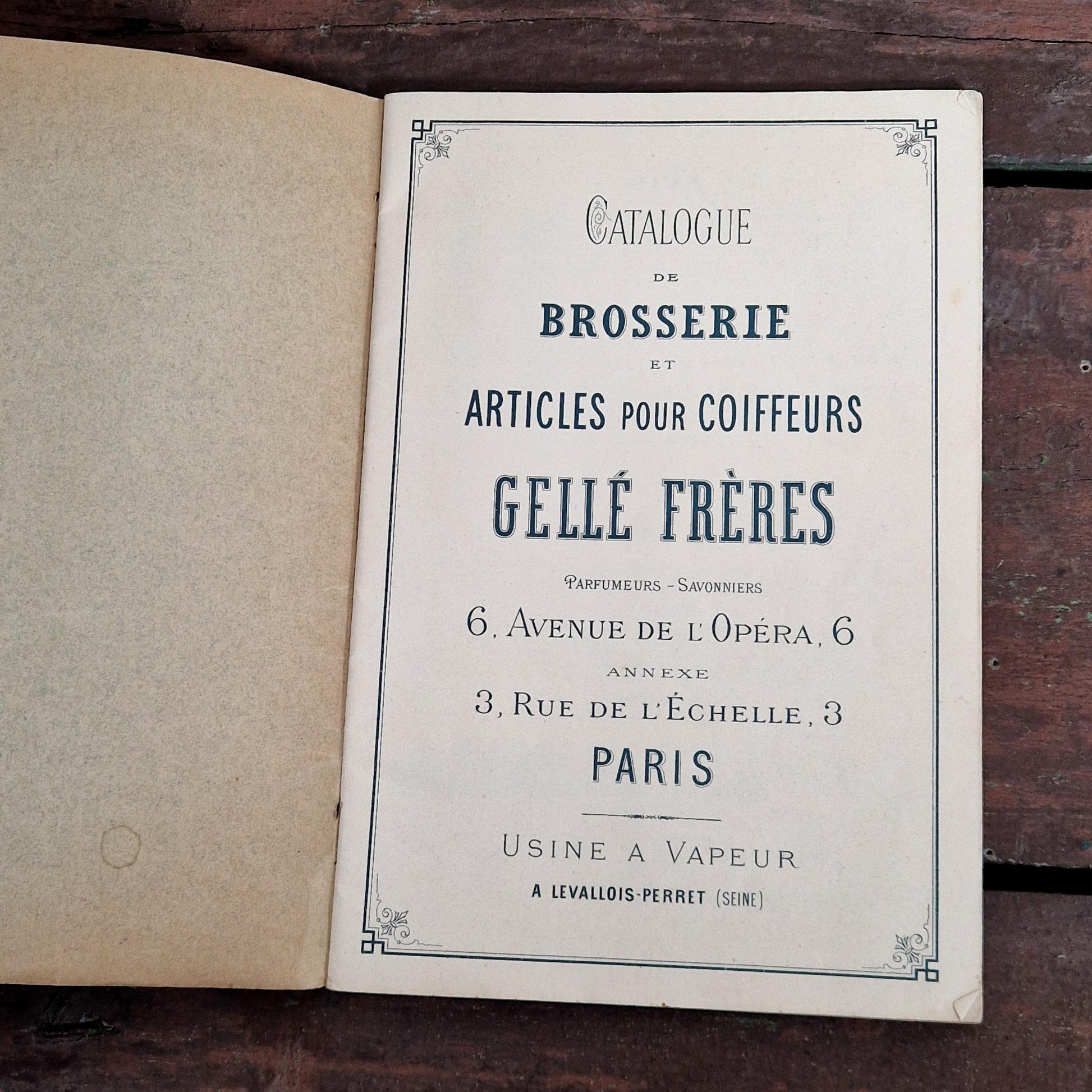 ancien catalogue brosserie gellé frères