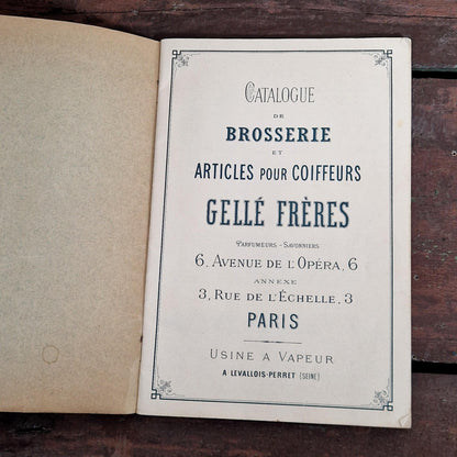 ancien catalogue brosserie gellé frères