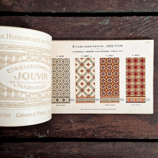 ancien catalogue carreaux hydrofuges ciment
