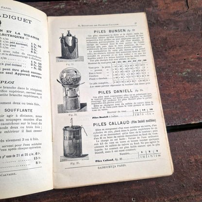 ancien catalogue electricite experience paris radiguet