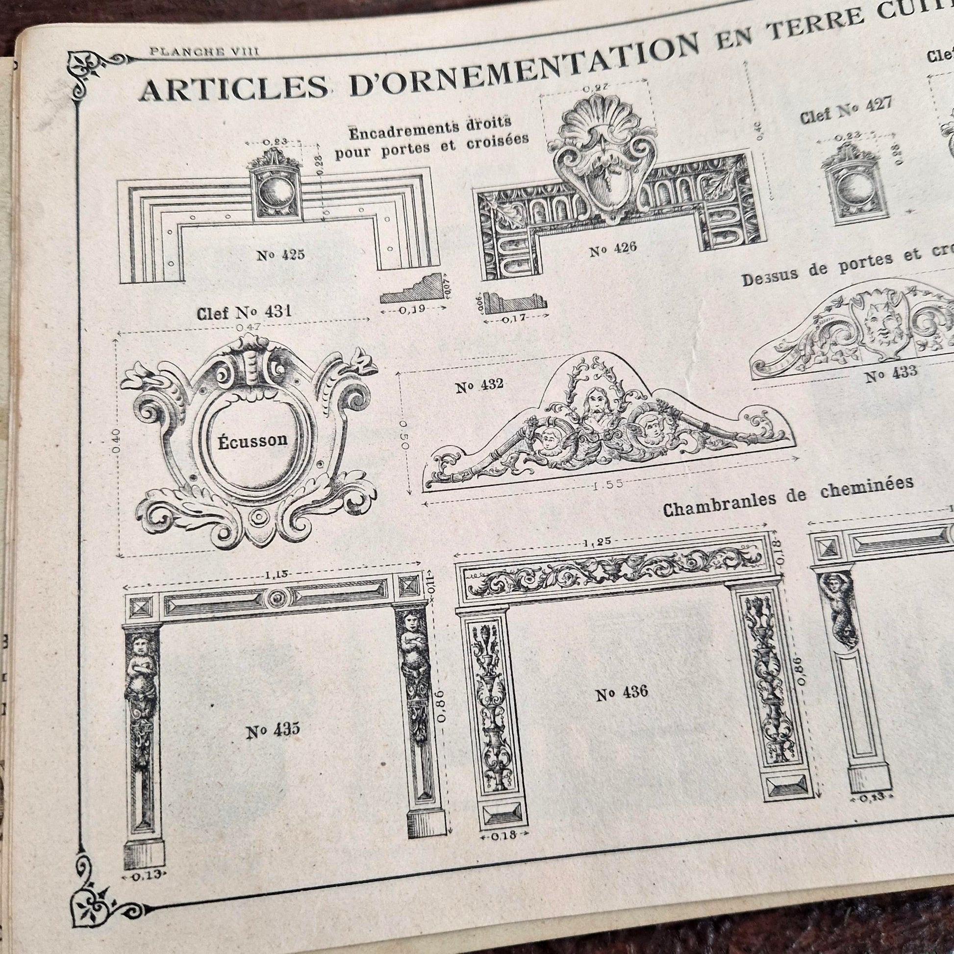 ancien catalogue fabrication ceramique francaise