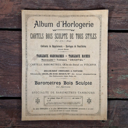 ancien catalogue horlogerie leon carrez