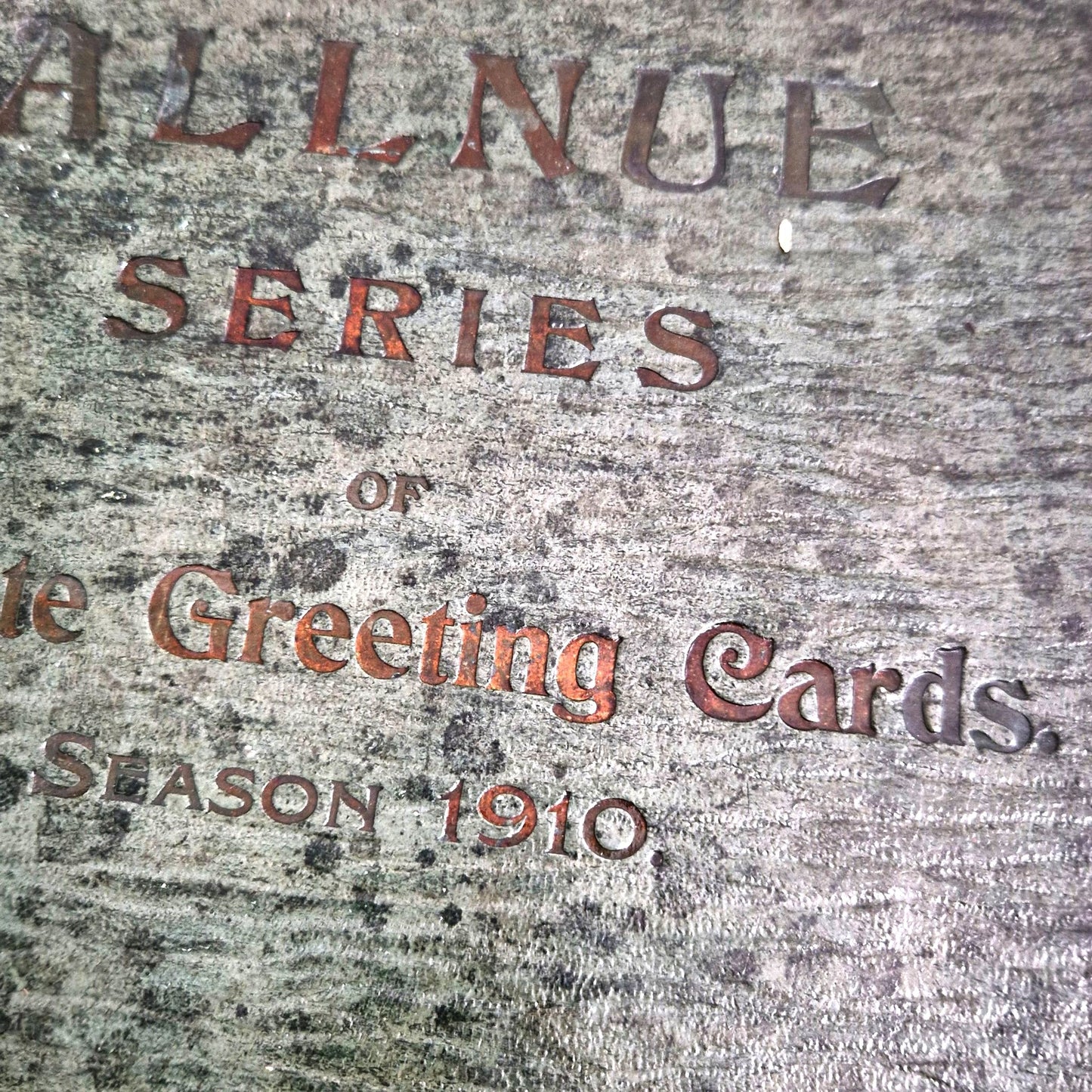 ancien catalogue specimen de cartes de voeux