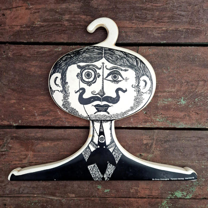 ancien cintre publicitaire dandy monocle