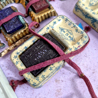 ancien coffret peinture bourgeois ainé paris