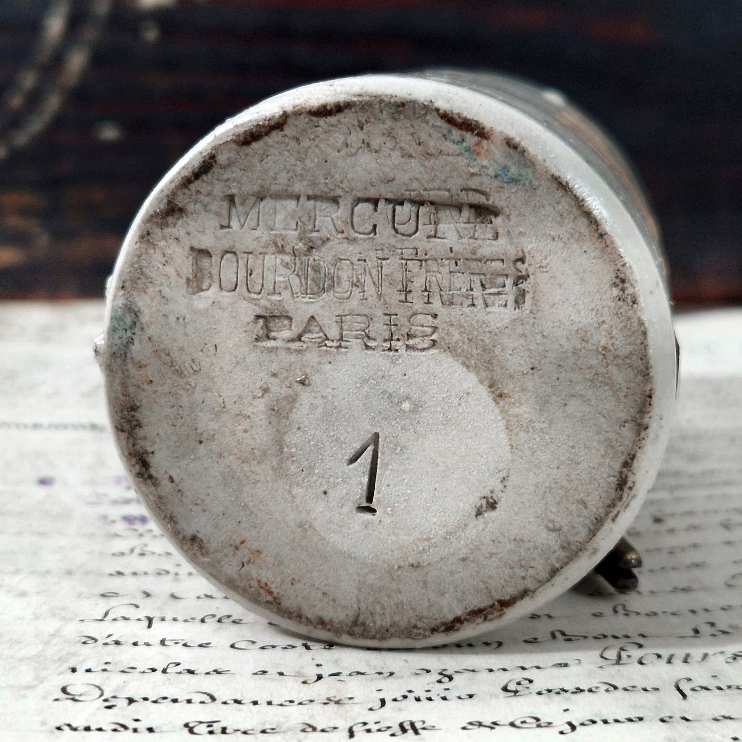 ancien flacon medicament mercure