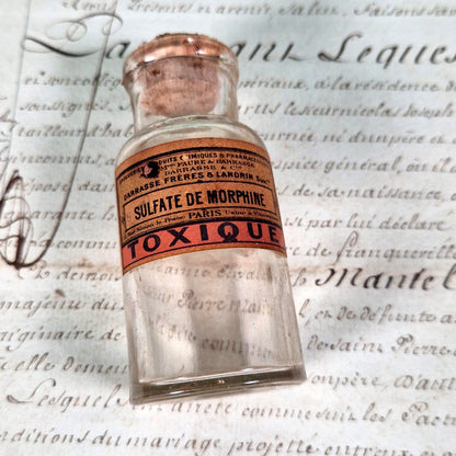 ancien flacon sulfate de morphine