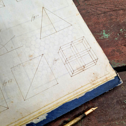 ancien manuscrit cours de dessin