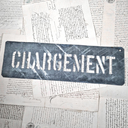 ancien pochoir depot entrepot