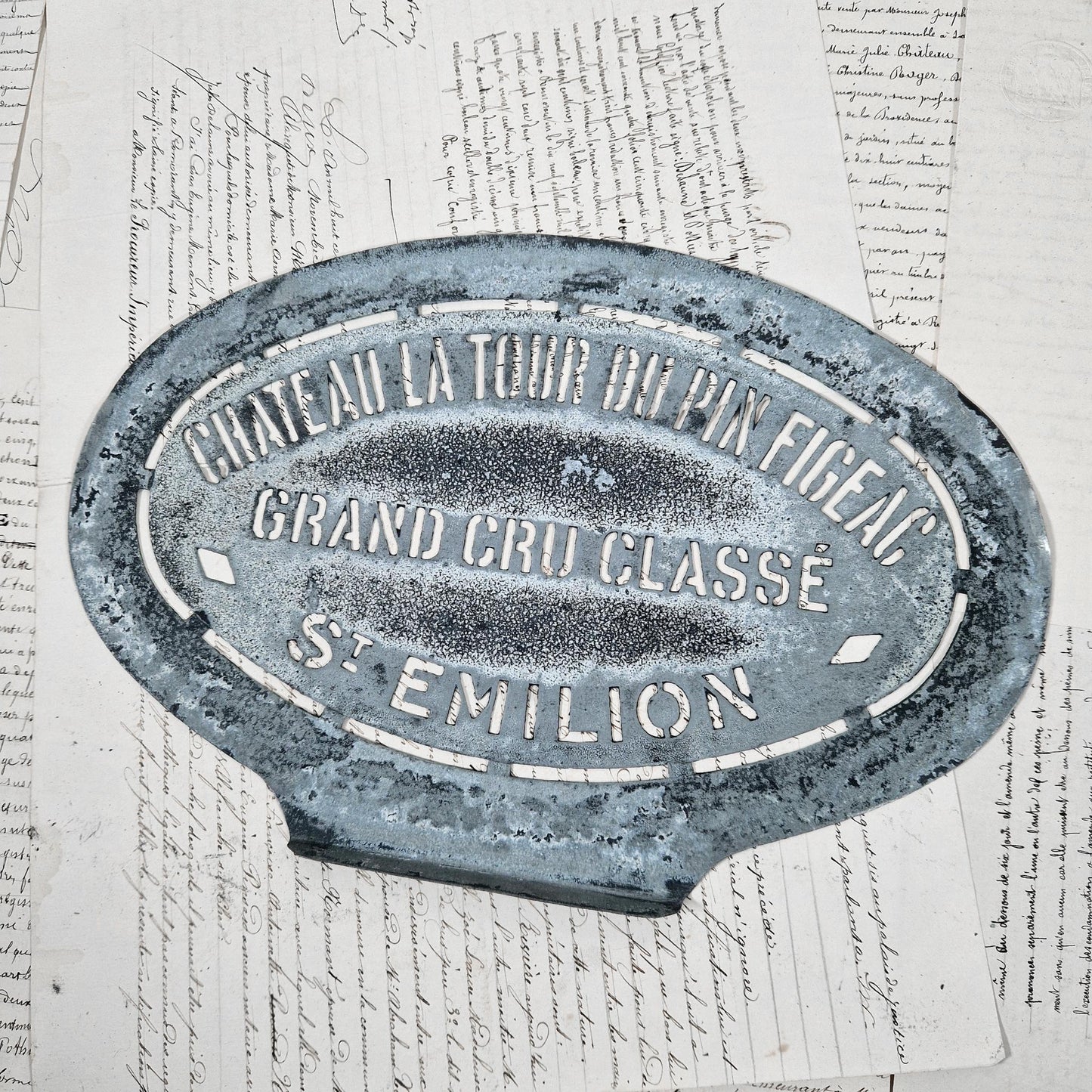 ancien pochoir saint émilion grand cru classé