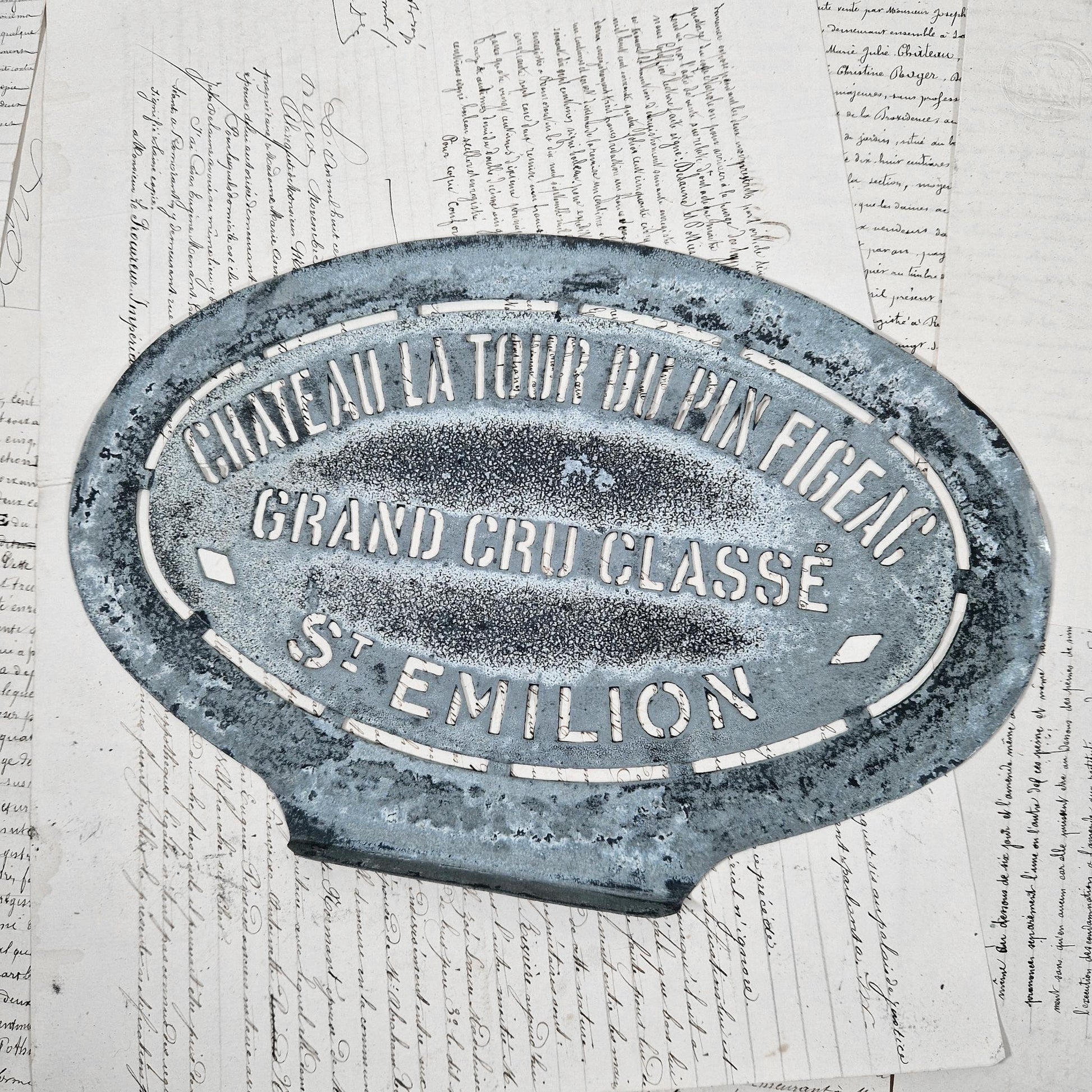 ancien pochoir saint émilion grand cru classé