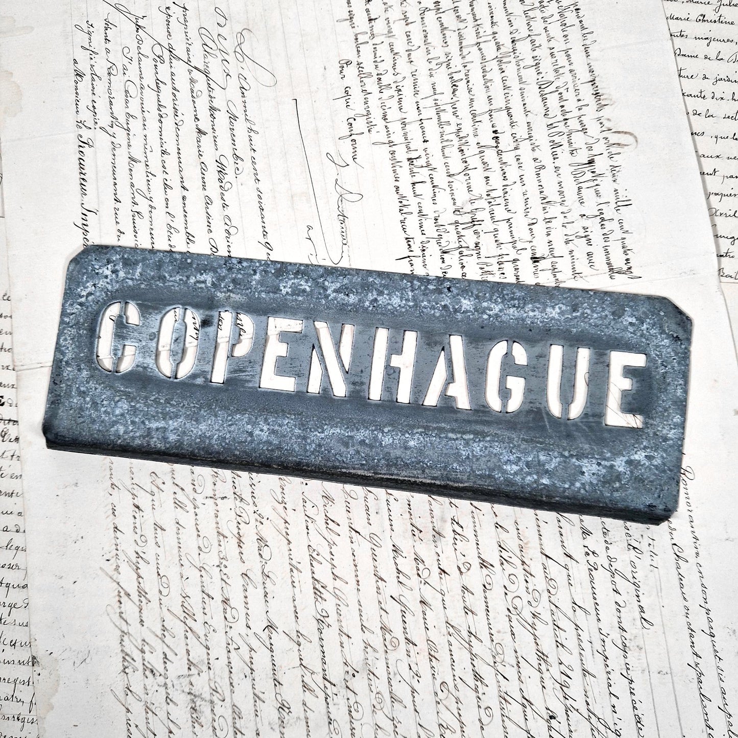 ancien pochoir ville copenhague