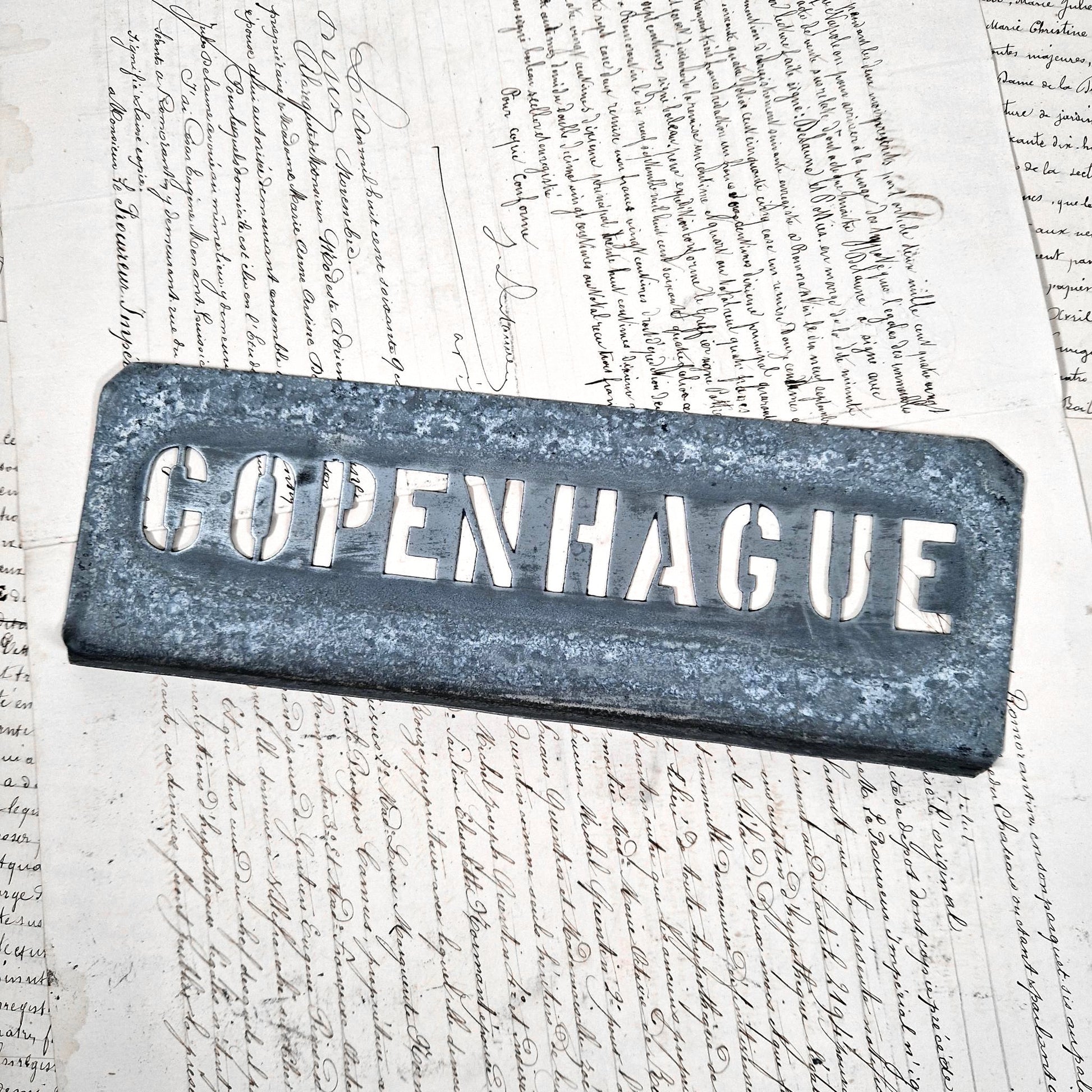 ancien pochoir ville copenhague
