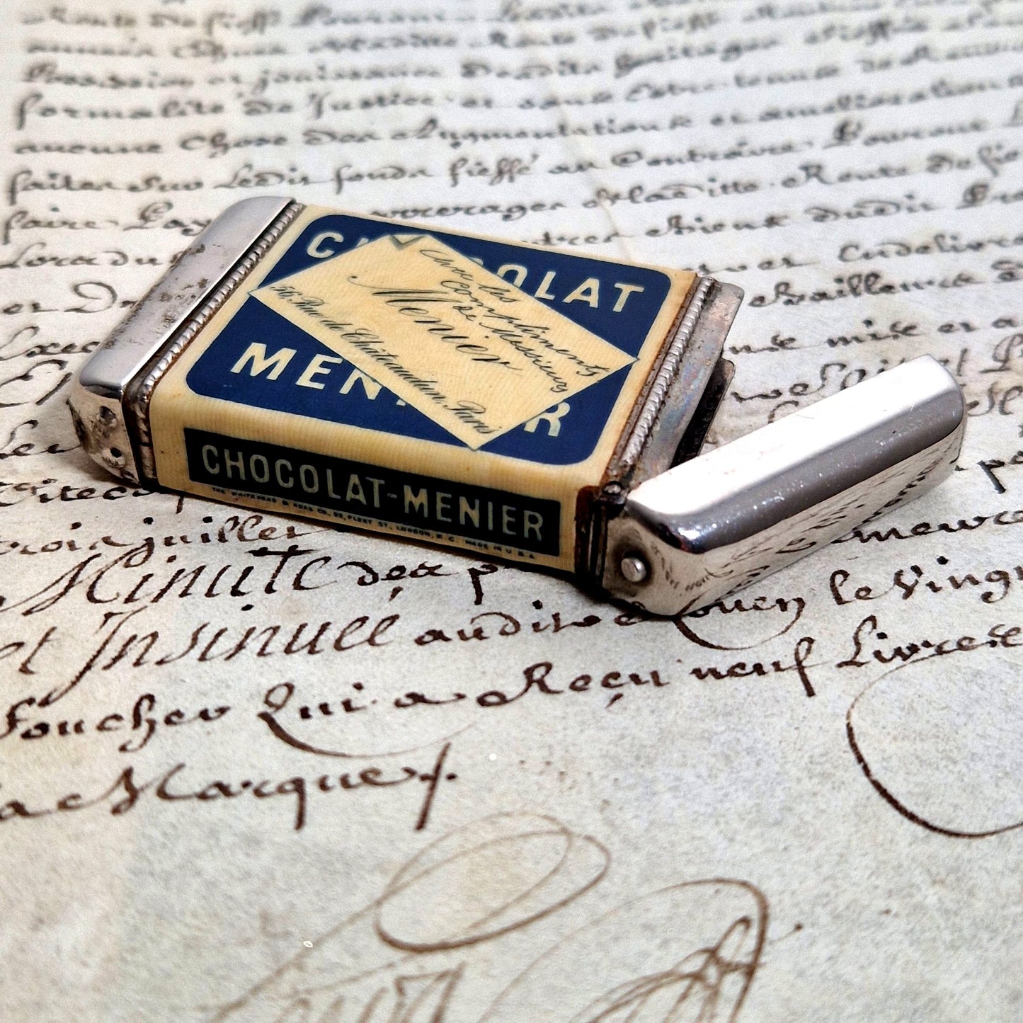 ancien pyrogène pub chocolat menier