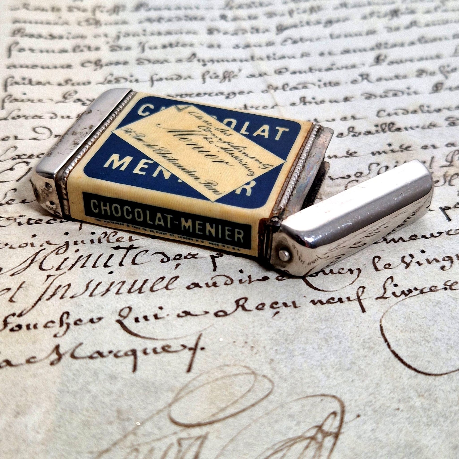 ancien pyrogène pub chocolat menier