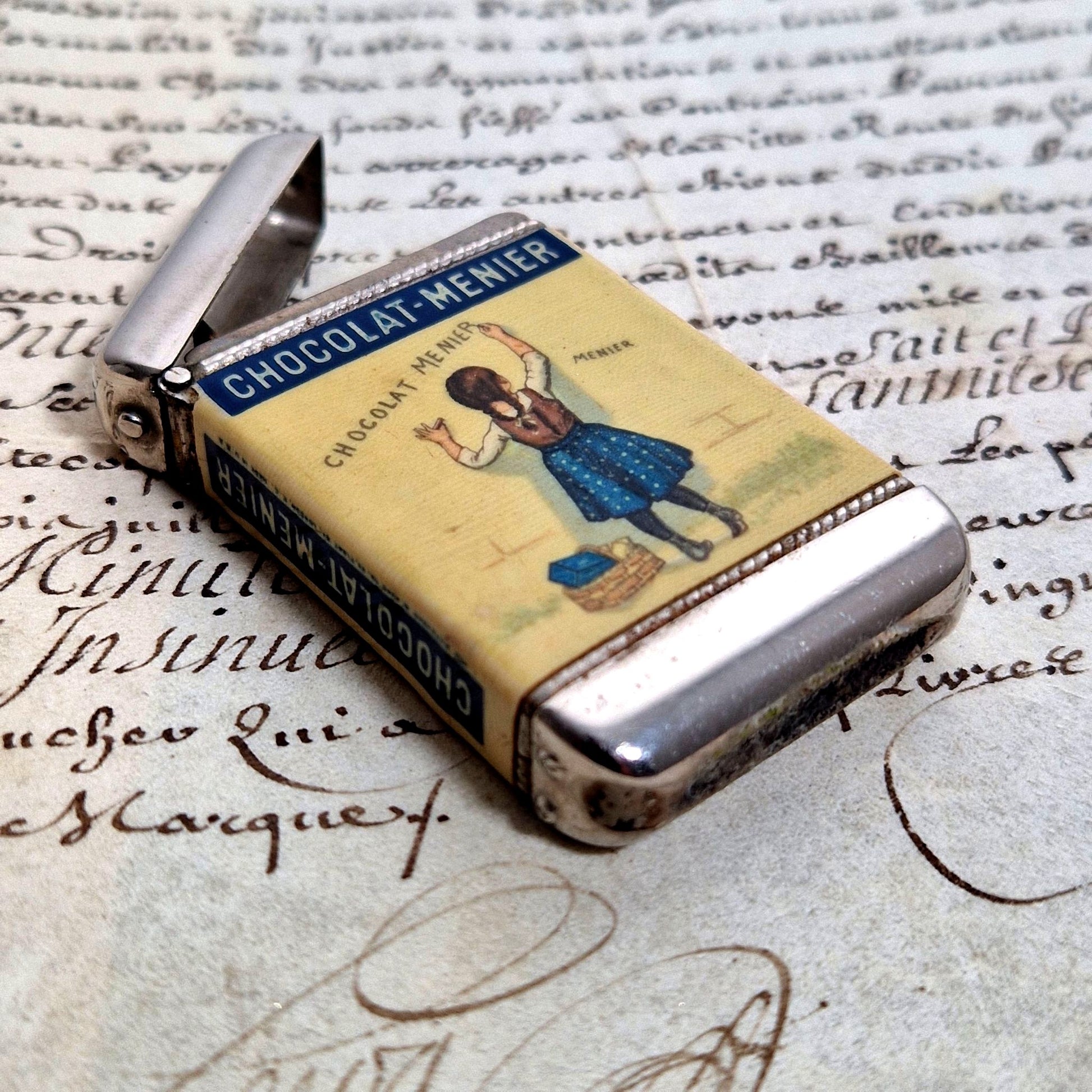 ancien pyrogene publicitaire chocolat menier