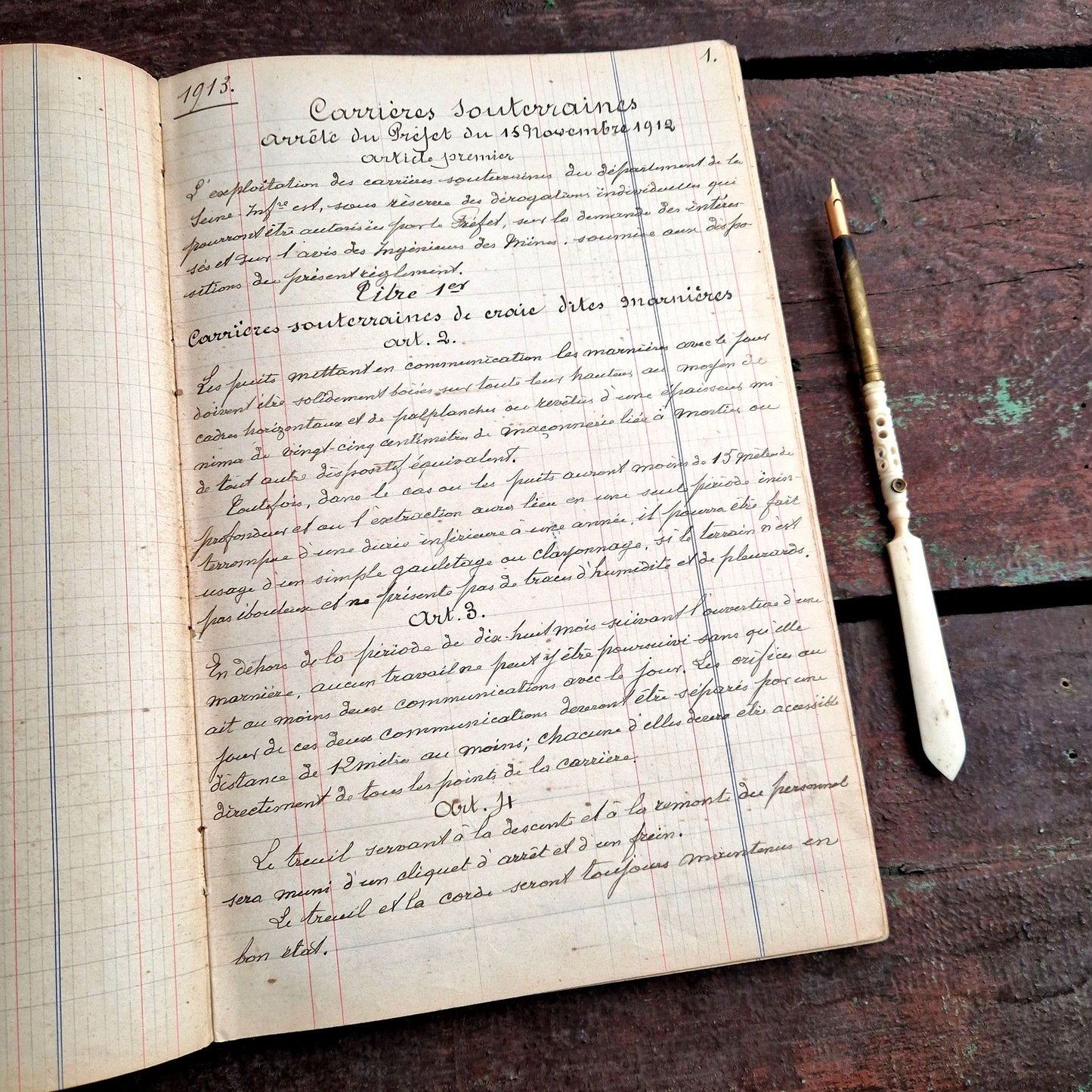 ancien recueil manuscrit police rurale