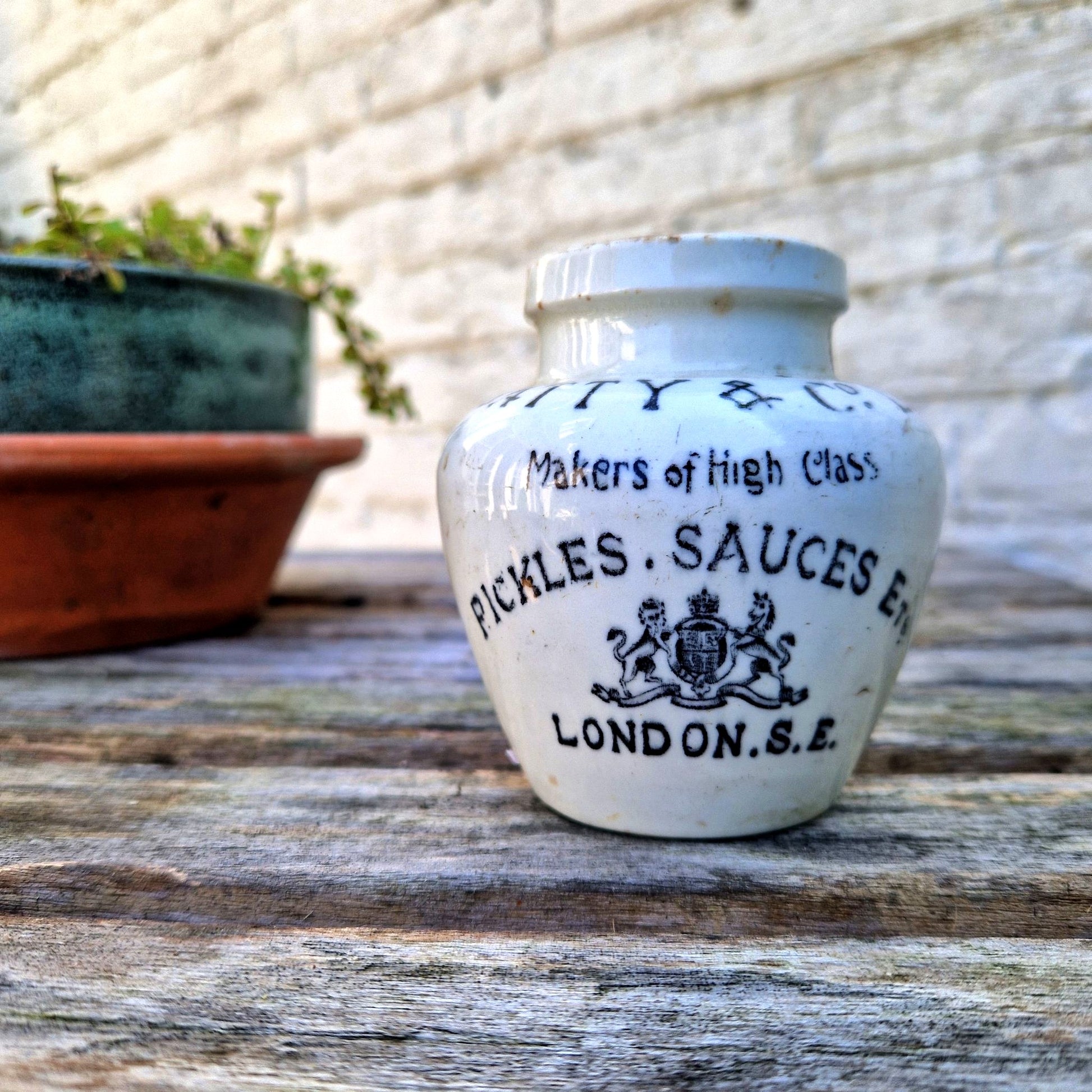 ancien pot de cornichons anglais batty and co